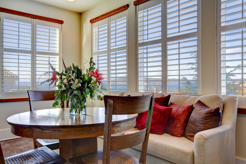 residential blinds in living room